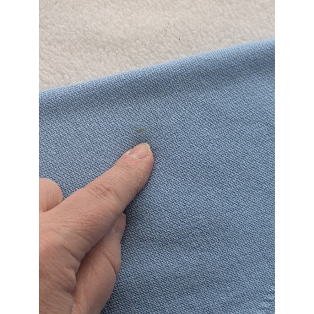 Ballantyne Blue Scotland 100% Pure New Wool Cardigan Sweater Button Down Small - Picture 13 of 16